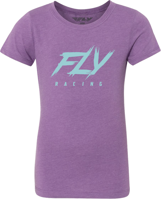 GIRL'S FLY EDGE TEE PURPLE YS 356-0176YS image 1