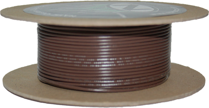 100' SPOOL 20-GAUGE WIRE (BROWN) NWR-1-100-20 image 1