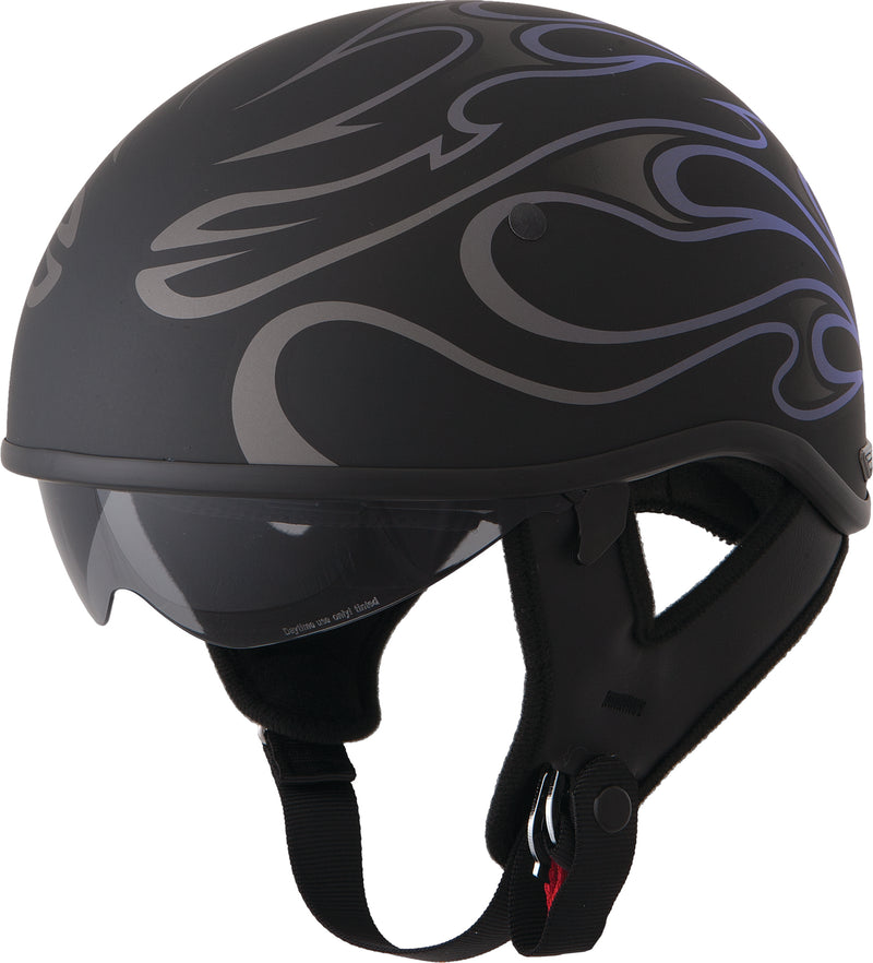 Load image into Gallery viewer, .357 FLAME HALF HELMET MATTE PURPLE 2X 73-8206-6 image 3
