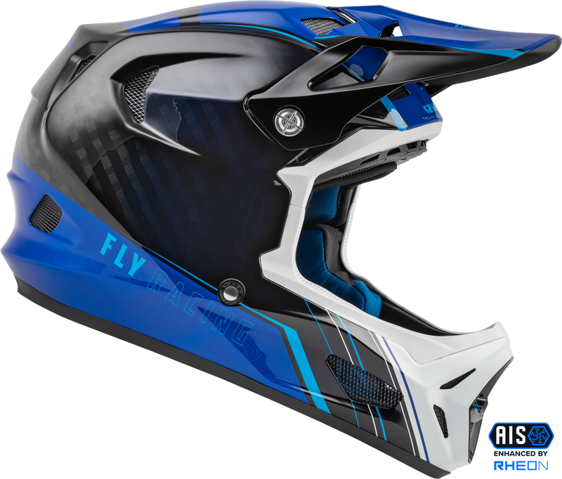 Load image into Gallery viewer, YOUTH WERX-R CARBON HELMET BLUE/CARBON YL 73-9222YL image 4
