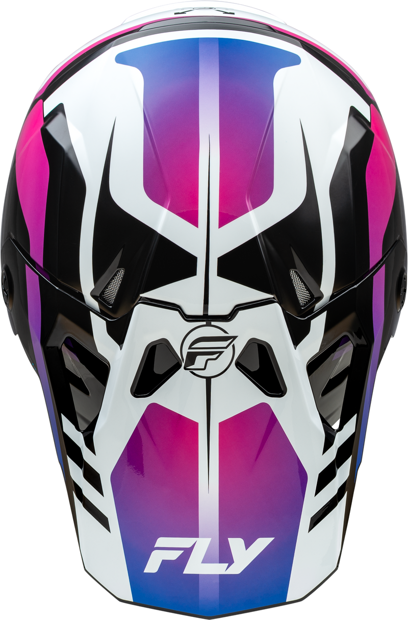 Load image into Gallery viewer, YTH FORMULA CP KRYPTON HELMET WHITE/BLACK/PURPLE YL 73-0039YL image 3
