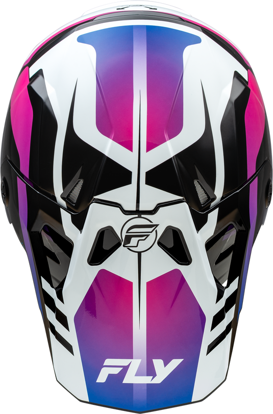 YTH FORMULA CP KRYPTON HELMET WHITE/BLACK/PURPLE YL 73-0039YL image 3