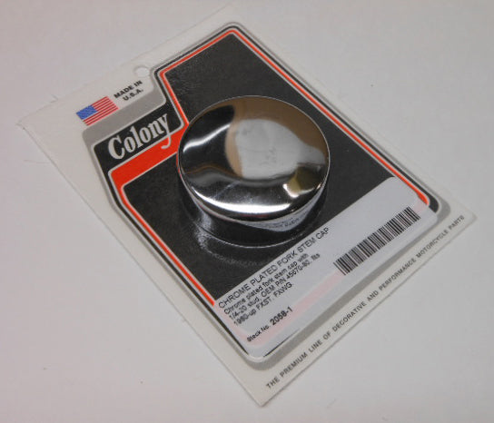 CHROME FORK STEM CAP FXST/FXWG 80-07 2058-1 image 1