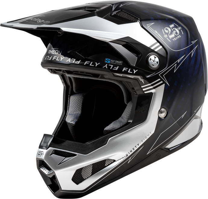 FORMULA S CARBON LEGACY HELMET BLUE CARBON/SILVER LG 73-4448L image 1
