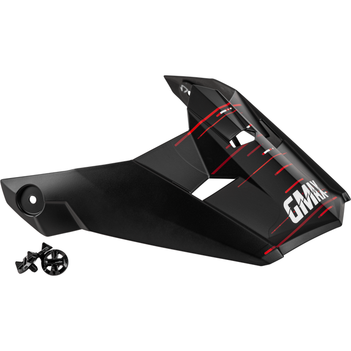 MX-46 FREQUENCY OFF-ROAD VISOR MATTE BLACK/RED XS-SM G0463323 image 1