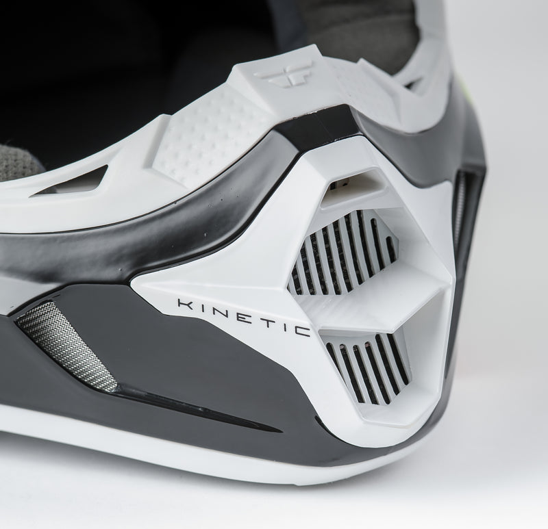 Load image into Gallery viewer, KINETIC BURNISH HELMET BLACK/WHITE/HI-VIS YS 73-3391-1-YS image 6
