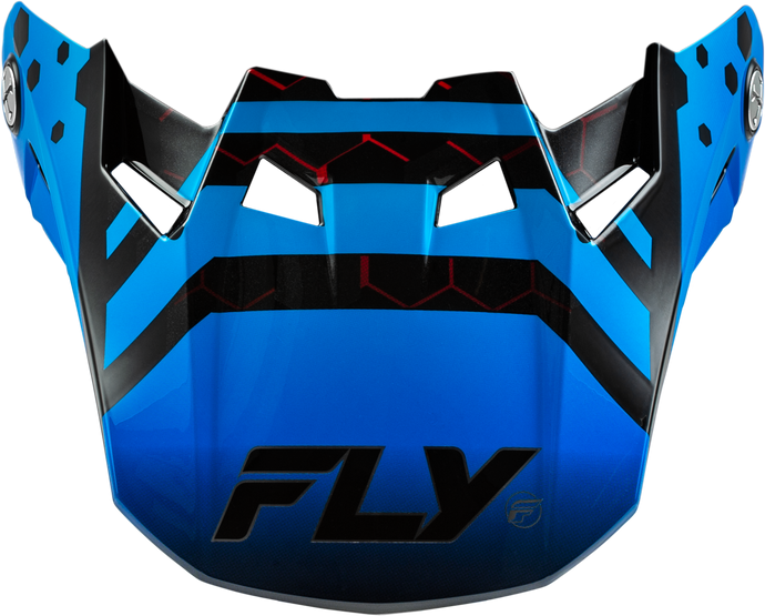 FORMULA CC TEKTONIC VISOR BLACK/BLUE/RED YL/SM 73-4334 image 1