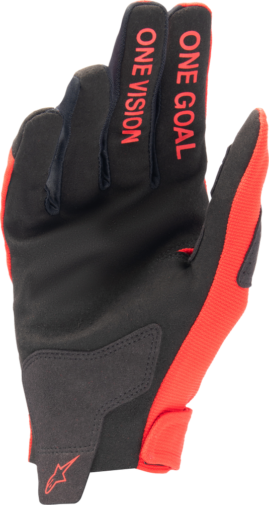 YOUTH RADAR GLOVES MARS RED/SILVER MD 3541824-385-M image 2