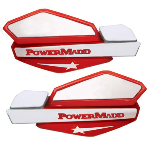 POWERMADD STAR HAND GUARD SYSTEM HONDA RED/WHITE