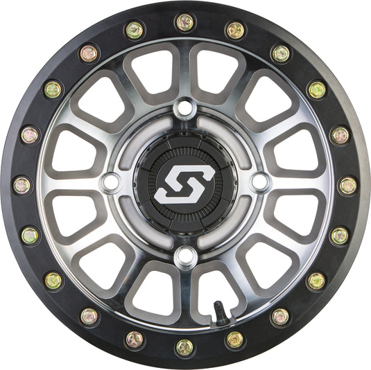 SANO BDLK WHEEL 15X7 4/137 5+2 (+10MM) BLK/AS CAST A21MA-57037+10S image 2