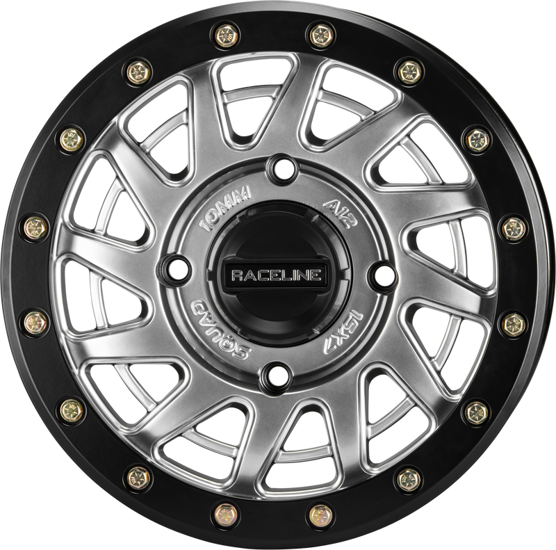 Load image into Gallery viewer, SQUAD BDLK WHEEL 15X7 4/156 6+1(+38MM) HYPER SILVER A12SB-57056+38 image 2
