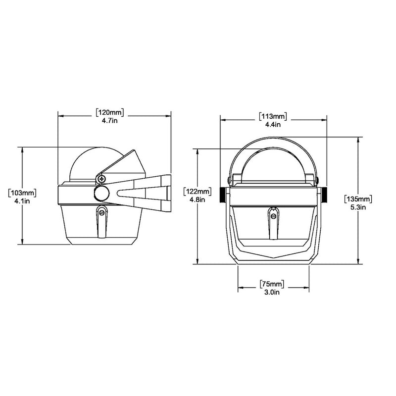 Load image into Gallery viewer, Ritchie B-51 Explorer Compass - Bracket Mount - Black [B-51]
