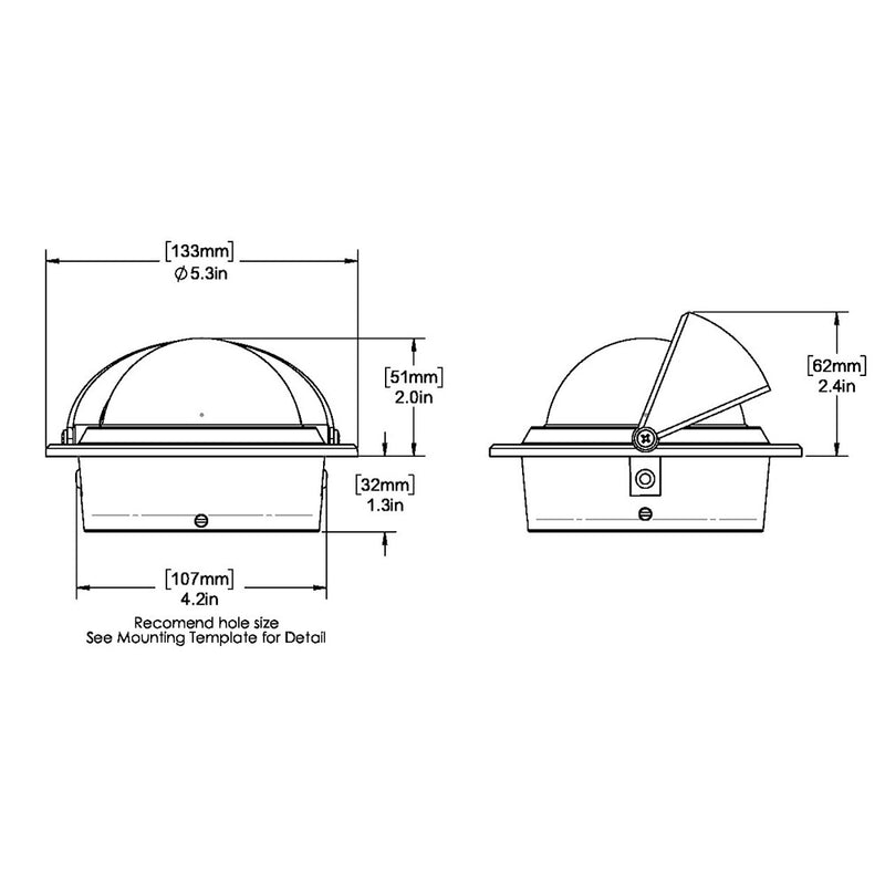 Load image into Gallery viewer, Ritchie F-83 Voyager Compass - Flush Mount - Black [F-83]
