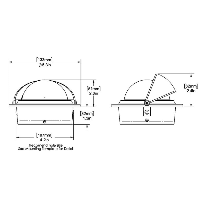 Load image into Gallery viewer, Ritchie F-83W Voyager Compass - Flush Mount - White [F-83W]
