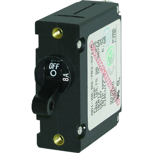 Blue Sea 7347 AC/DC Single Pole Magnetic World Circuit Breaker  -  8 AMP [7347]