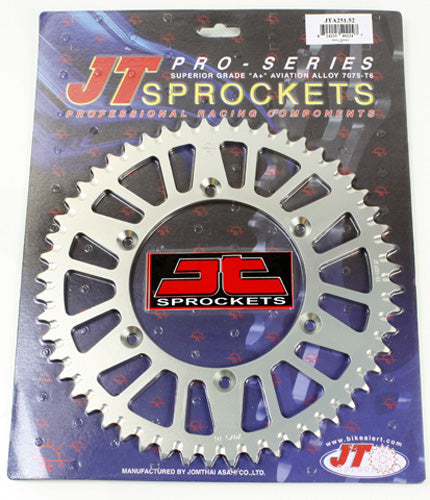 JT REAR ALLOY SPROCKET (JTA251), 52 TOOTH