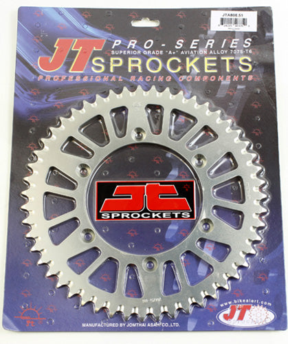 JT REAR ALLOY SPROCKET (JTA808), 51 TOOTH