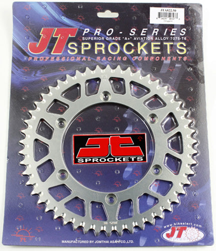 JT REAR ALLOY SPROCKET (JTA822), 50 TOOTH