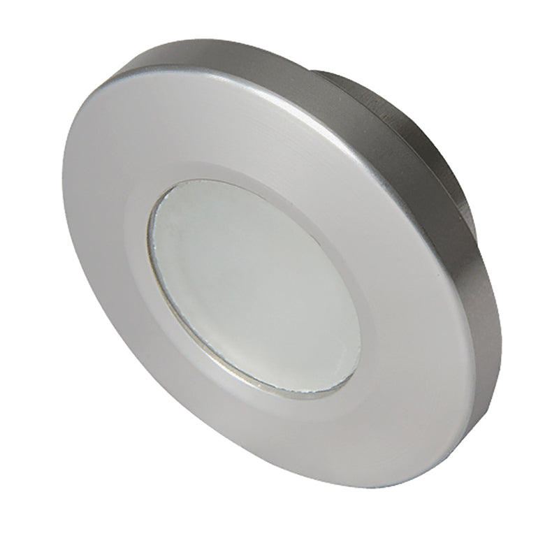 Load image into Gallery viewer, Lumitec Orbit - Flush Mount Down Light - Brushed Finish - 4-Color White/Red/Blue/Purple Non-Dimming [112500]
