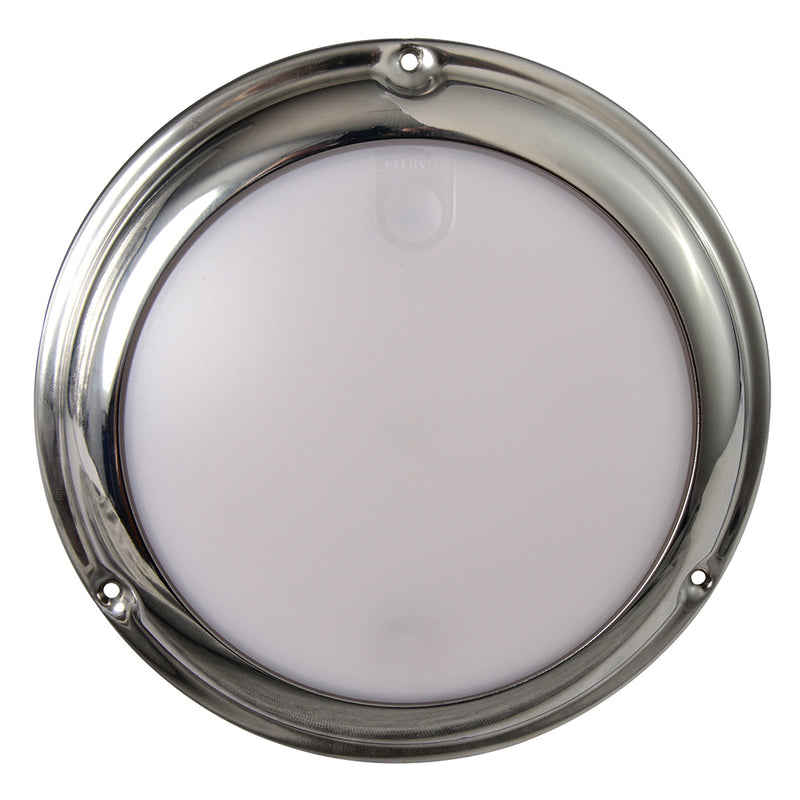 Load image into Gallery viewer, Lumitec TouchDome - Dome Light - Polished SS Finish - 2-Color White/Red Dimming [101098]
