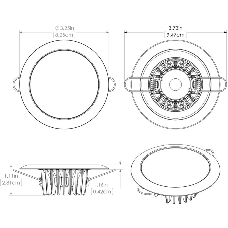 Load image into Gallery viewer, Lumitec Mirage - Flush Mount Down Light - Glass Finish - 3-Color Red/Blue Non Dimming w/White Dimming [113198]
