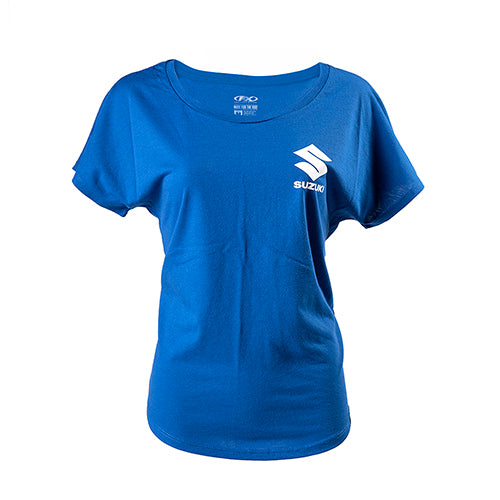 SUZUKI ICON WOMEN'S DOLMAN T-SHIRT / ROYAL BLUE (S)