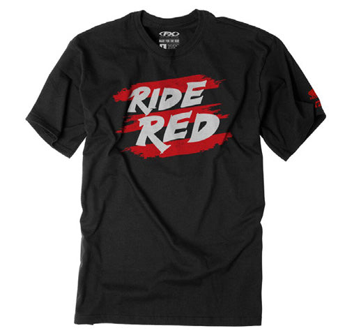 HONDA RIDE RED STRIPES YOUTH T-SHIRT / BLACK (L)