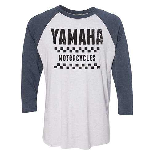 FACTORY EFFEX YAMAHA VET BASEBALL T-SHIRT / WHITE-NAVY M