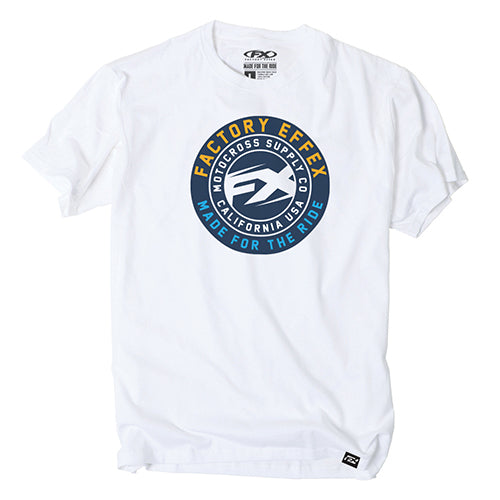 FX MENS CREW T-SHIRT WHITE FX SUPPLY (L)