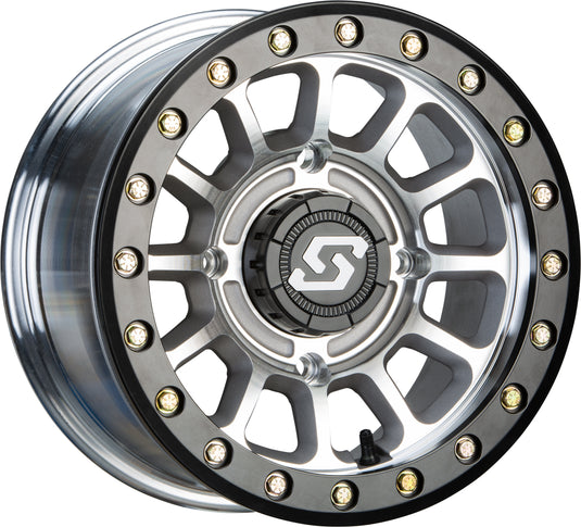 SANO BDLK WHEEL 15X7 4/137 5+2 (+10MM) BLK/AS CAST A21MA-57037+10S image 1