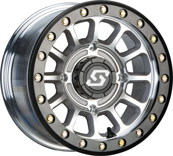 SANO BDLK WHEEL 15X6 4/156 5+1 (+40MM) BLK/AS CAST A21MA-56056+40S image 1