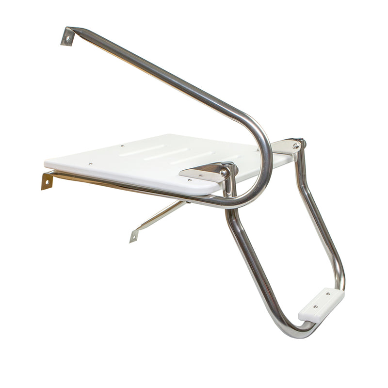 Load image into Gallery viewer, Whitecap White Poly Swim Platform w/Ladder f/Outboard Motors [67902]
