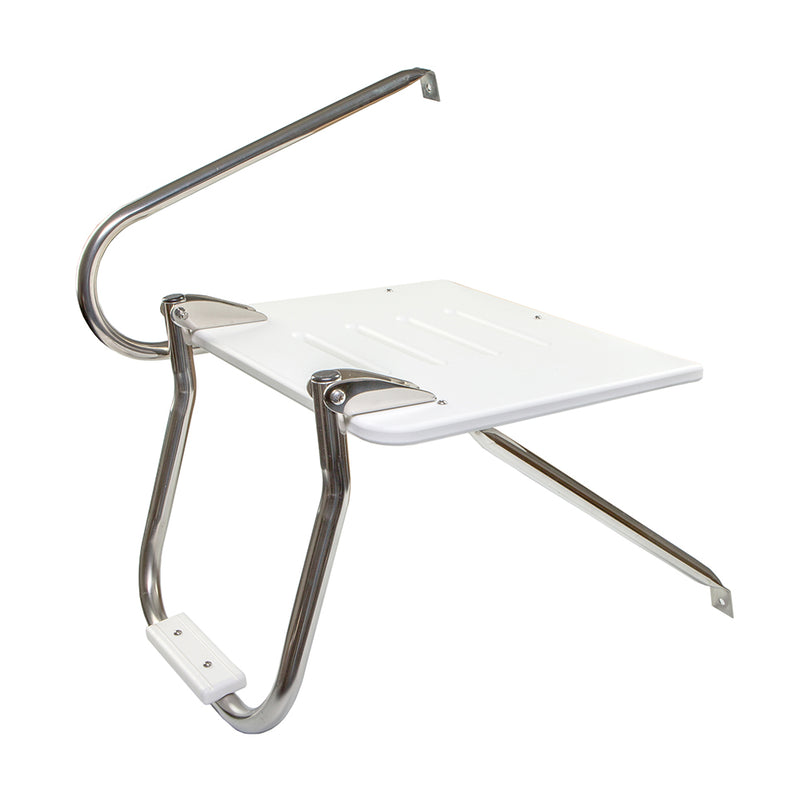 Load image into Gallery viewer, Whitecap White Poly Swim Platform w/Ladder f/Outboard Motors [67902]
