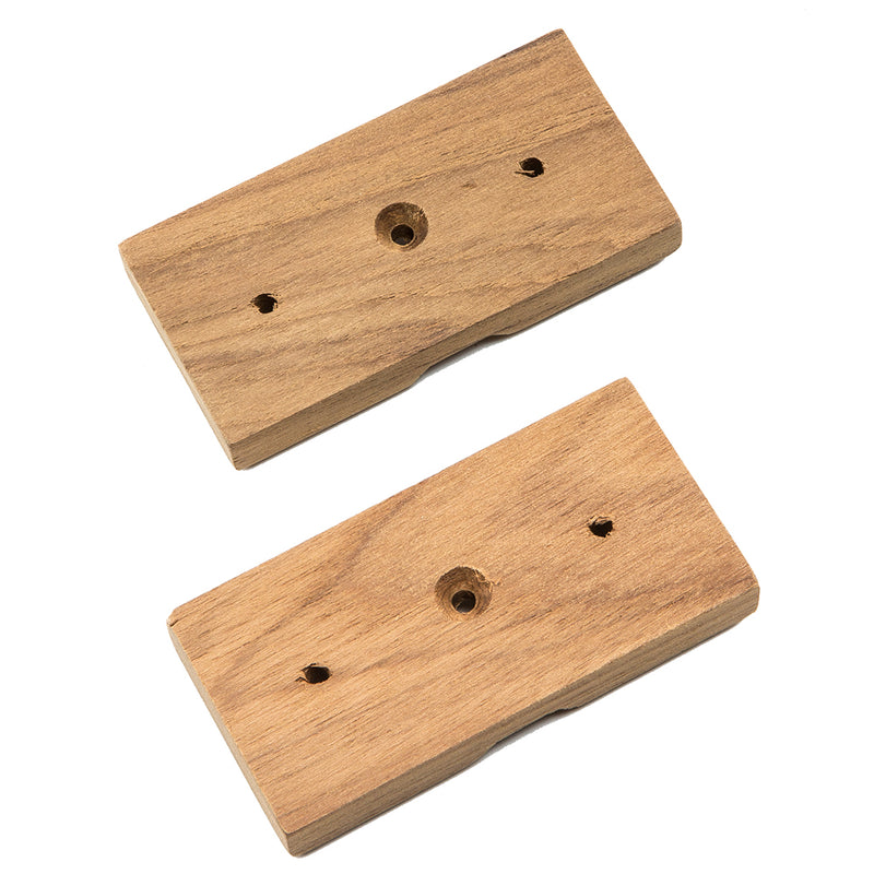 Load image into Gallery viewer, Whitecap Teak Rod Storage Rack Mounting Brackets - Pair [60609]
