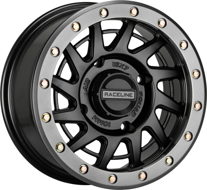 Load image into Gallery viewer, SQUAD BDLK WHEEL 15X7 4/137 5+2(+10MM) BLK/GUNMETAL A12BG-57037+10 image 1
