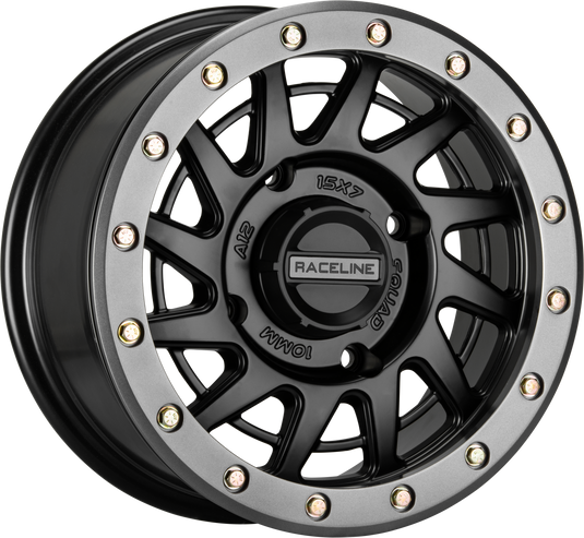 SQUAD BDLK WHEEL 15X7 4/137 5+2(+10MM) BLK/GUNMETAL A12BG-57037+10 image 1