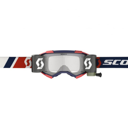 SCOTT FURY GOGGLE WFS RED/BLUE- CLEAR WORKS LENS