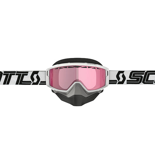 SCOTT PRIMAL SNOWX GOGGLE WHT/BLK - ROSE LENS