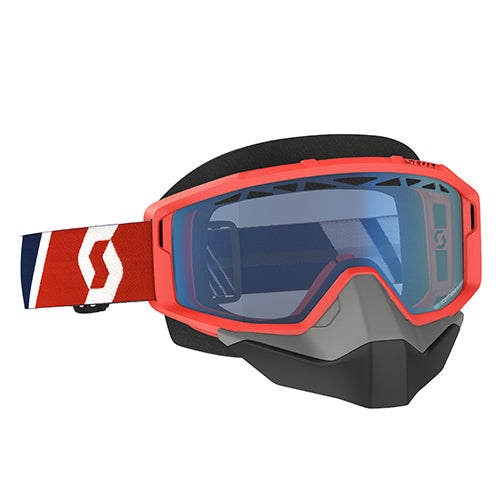 SCOTT PRIMAL SNOWX GOGGLE RED/BLUE - BLUE LENS