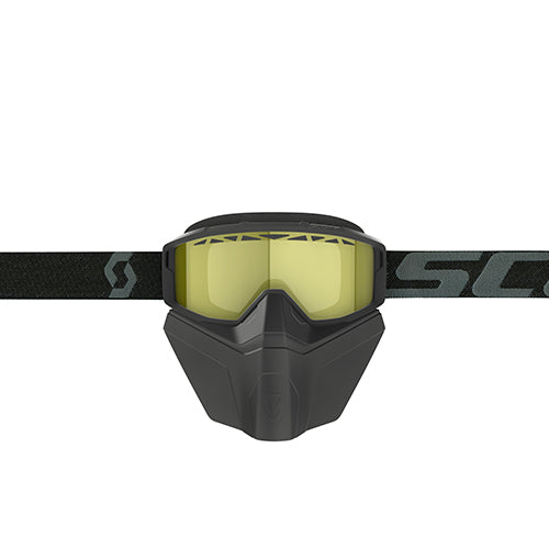 SCOTT PRIMAL SAFARI FACEMASK BLK W/YLW LENS