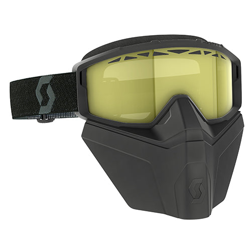 SCOTT PRIMAL SAFARI FACEMASK BLK W/YLW LENS