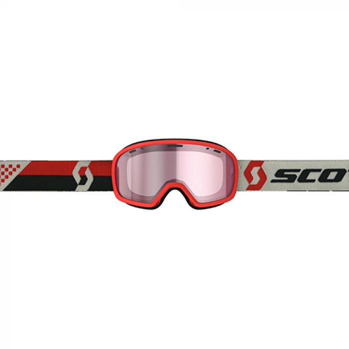 Load image into Gallery viewer, SCOTT BUZZ PRO SNOWX GOGGLE RED/GREY - ROSE LENS
