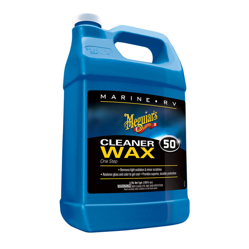 Load image into Gallery viewer, Meguiar&#39;s #50 Boat/RV Cleaner Wax - Liquid 1 Gallon [M5001]
