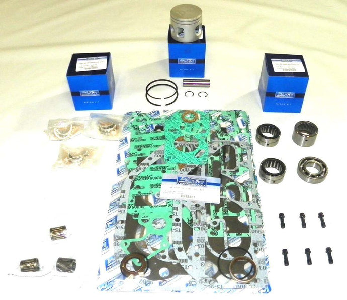 Powerhead Rebuild Kit for 1983 Johnson Evinrude 3 Cyl Looper 75  HP +.010 OVER