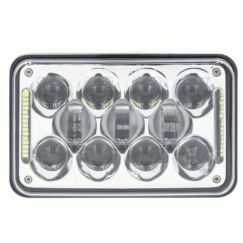 Load image into Gallery viewer, Premium 4 by 6 Sealed Beam LED Headlight Chrome Housing 4&quot;x6&quot;
