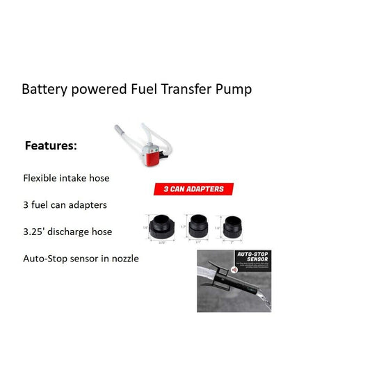 Powered Fuel Transfer Pump - RED