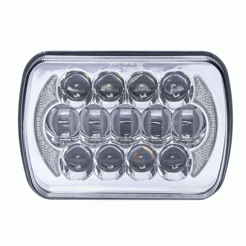 Load image into Gallery viewer, Premium 5 by 7 Sealed Beam LED Headlight Chrome Housing 5&quot;x7&quot;
