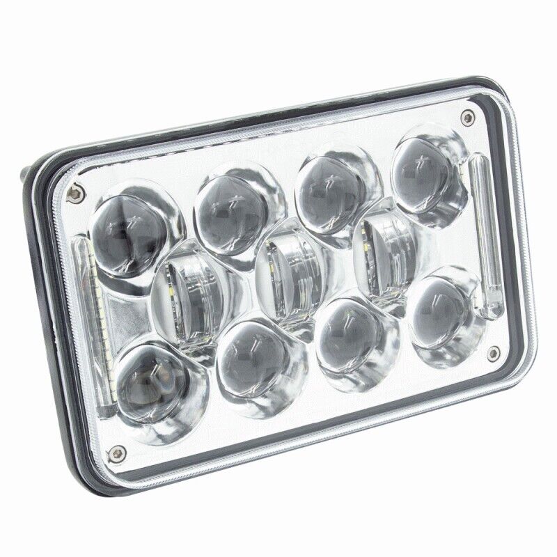 Load image into Gallery viewer, 4x6 Sealed Beam Headlight LED Headlight Chrome Housing Set of 2 High Quality
