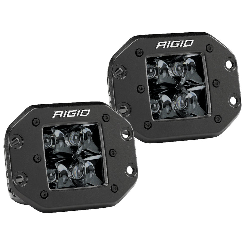 Load image into Gallery viewer, RIGID Industries D-Series PRO Flush Mount - Spot LED - Midnight Edition - Pair - Black [212213BLK]
