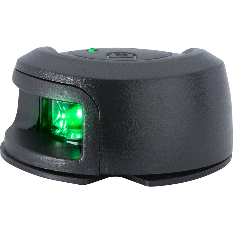 Load image into Gallery viewer, Attwood LightArmor Deck Mount Navigation Light - Black Composite - Starboard (green) - 2NM [NV2012PBG-7]
